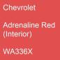 Preview: Chevrolet, Adrenaline Red (Interior), WA336X.